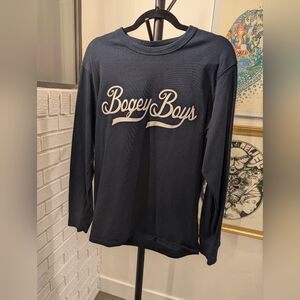 Bogey Boys Sergio the Cat long sleeve navy shirt (mens M)